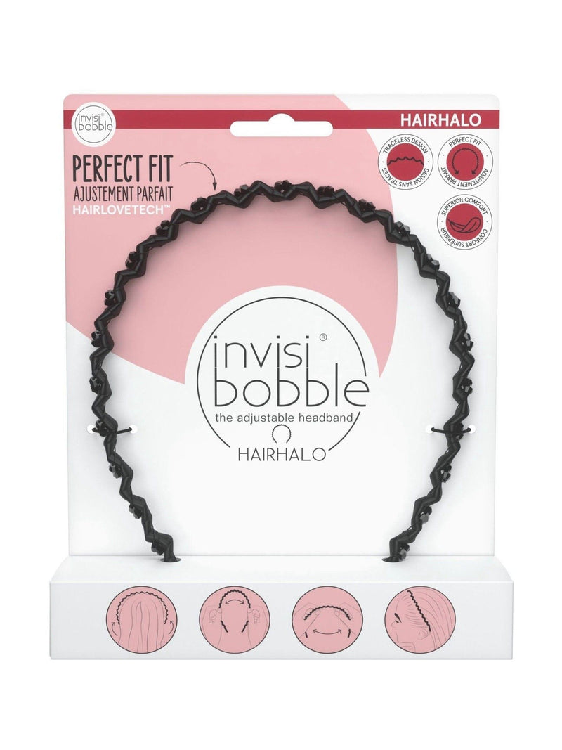 Invisibobble Hairhalo headband Black Sparkle (British brand)