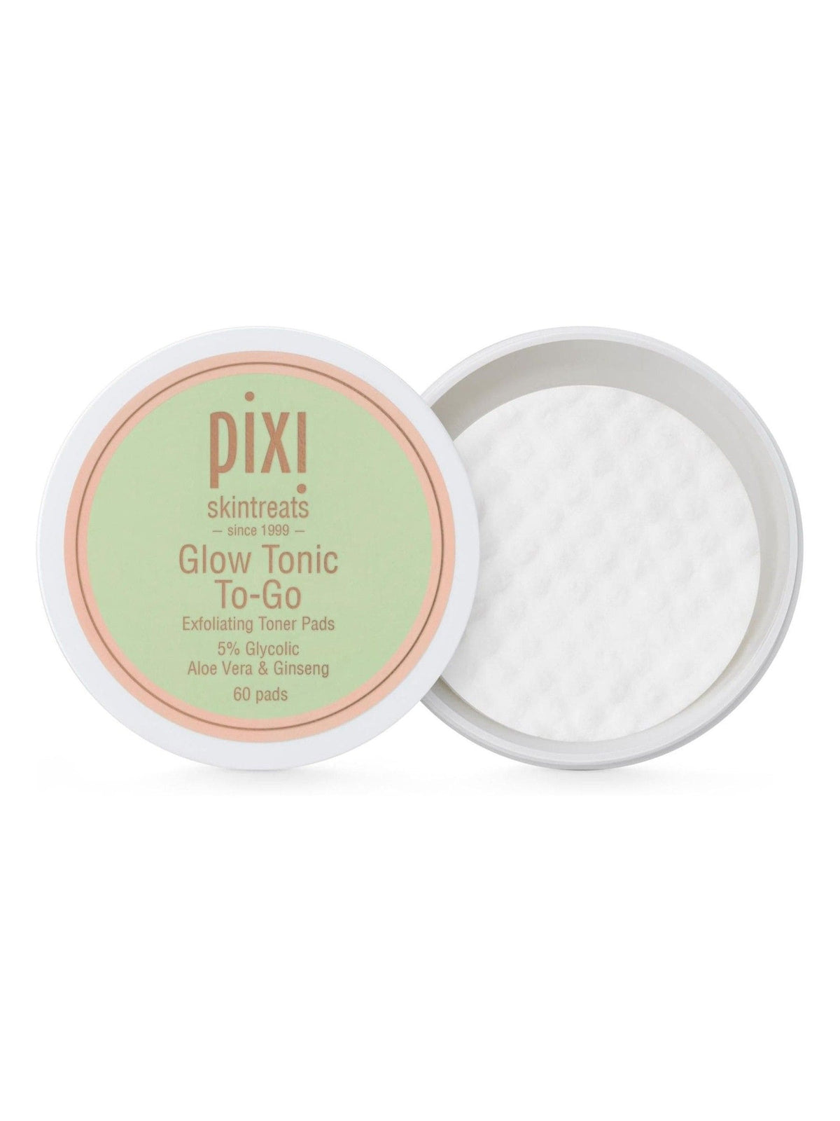 Pixi Glow Tonic To Go exfoliating toner pads 60 pads, imported from the UK