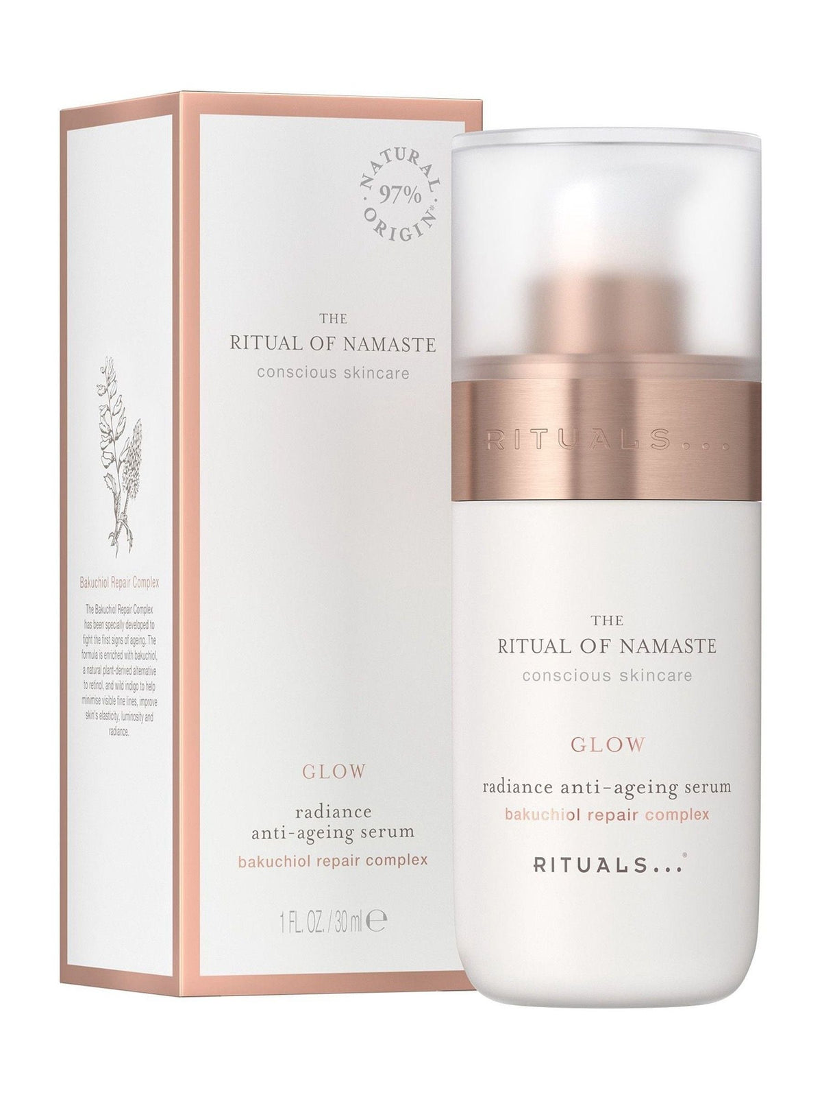 Rituals Glow Anti-Ageing Serum 30ml, imported from the UK
