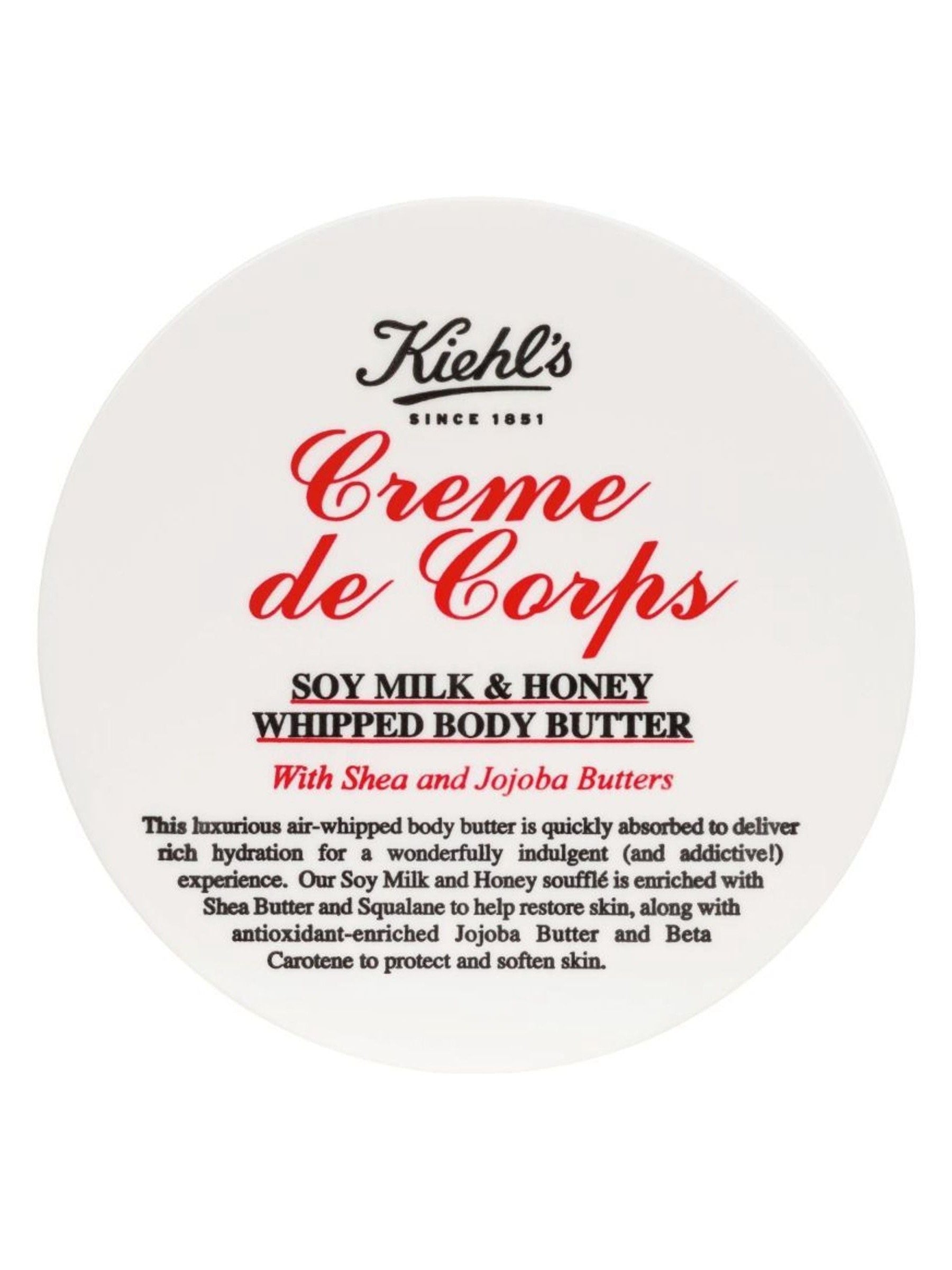 Kiehls soy milk and honey whipped body butter 226g, UK version