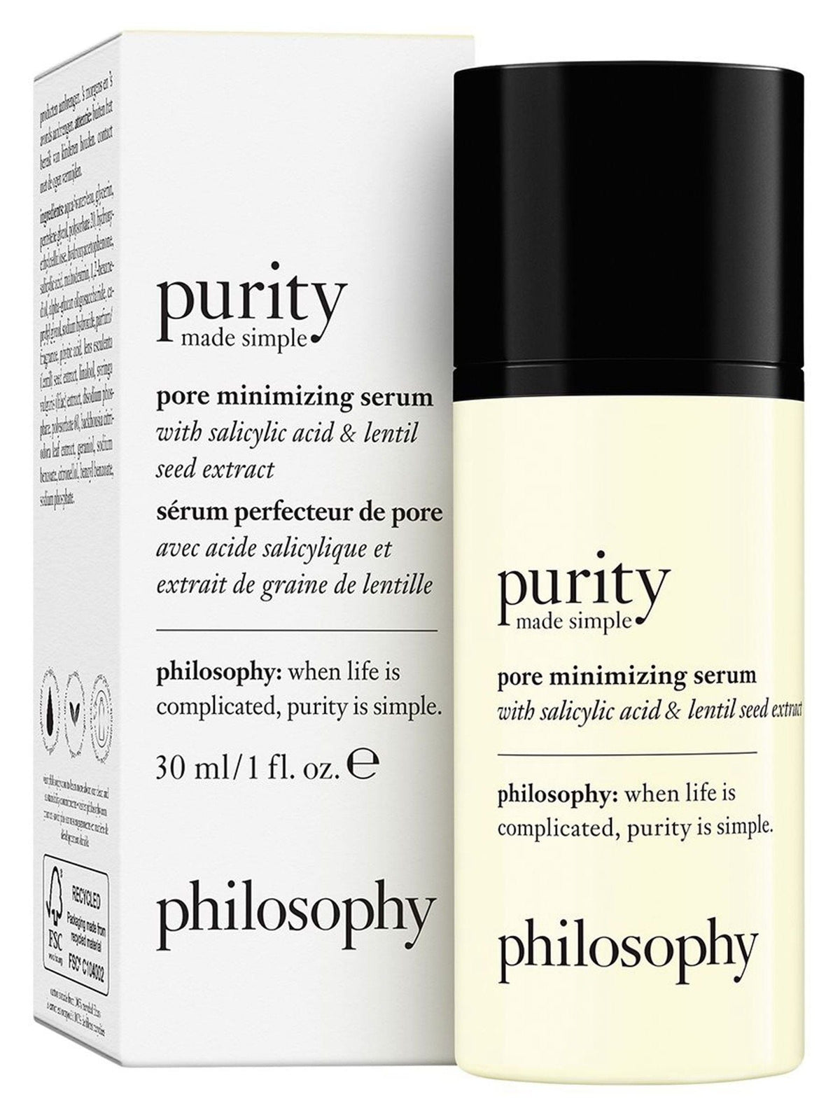 Philosophy Purity Made Simple pore minimising serum 30ml, imported from the UK