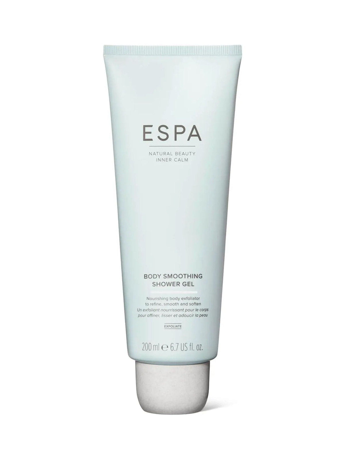 ESPA body smoothing shower gel, UK skincare product (British brand)