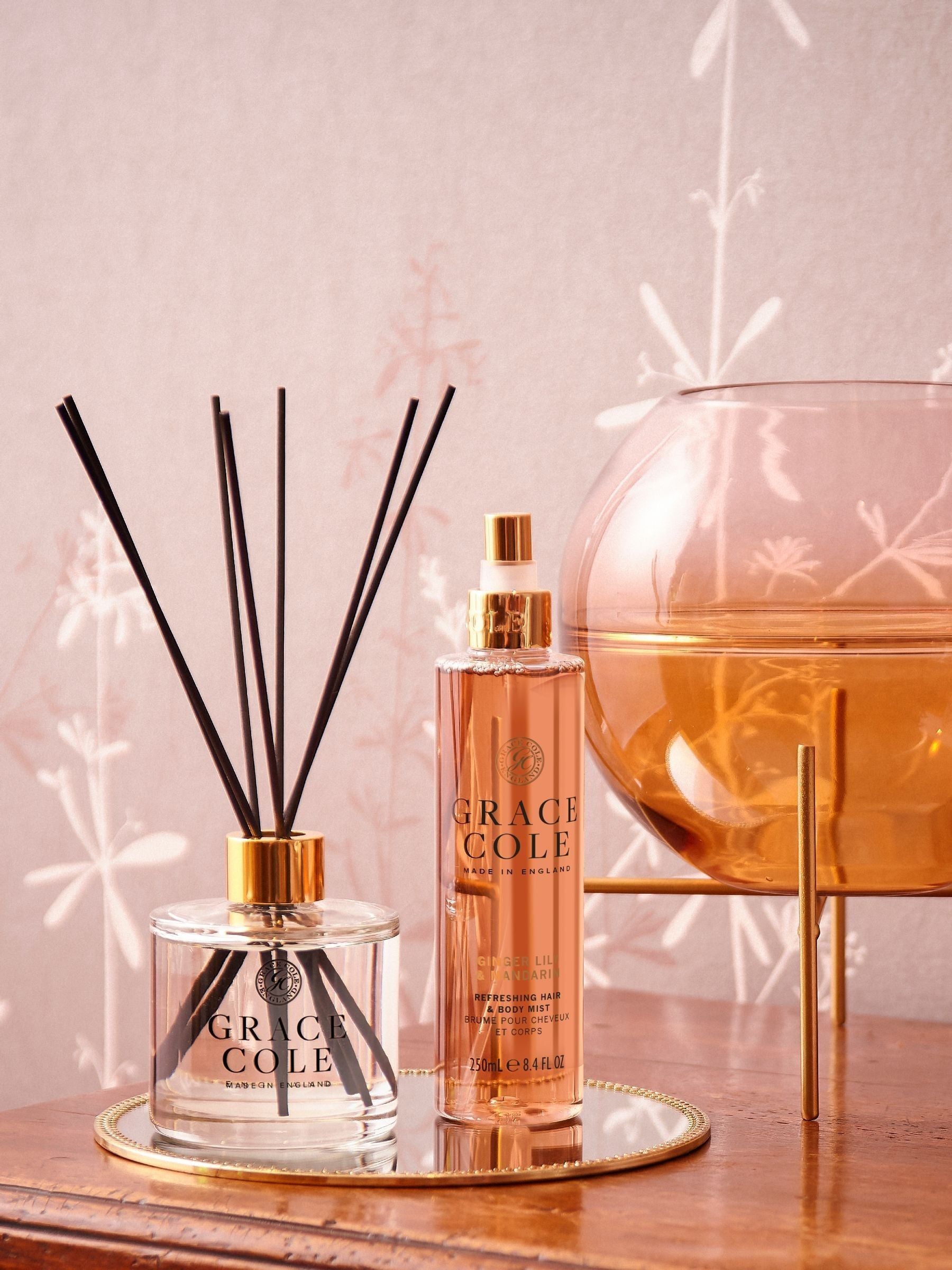Grace Cole hair and body mist Ginger Lily and Mandarin 250ml, UK version