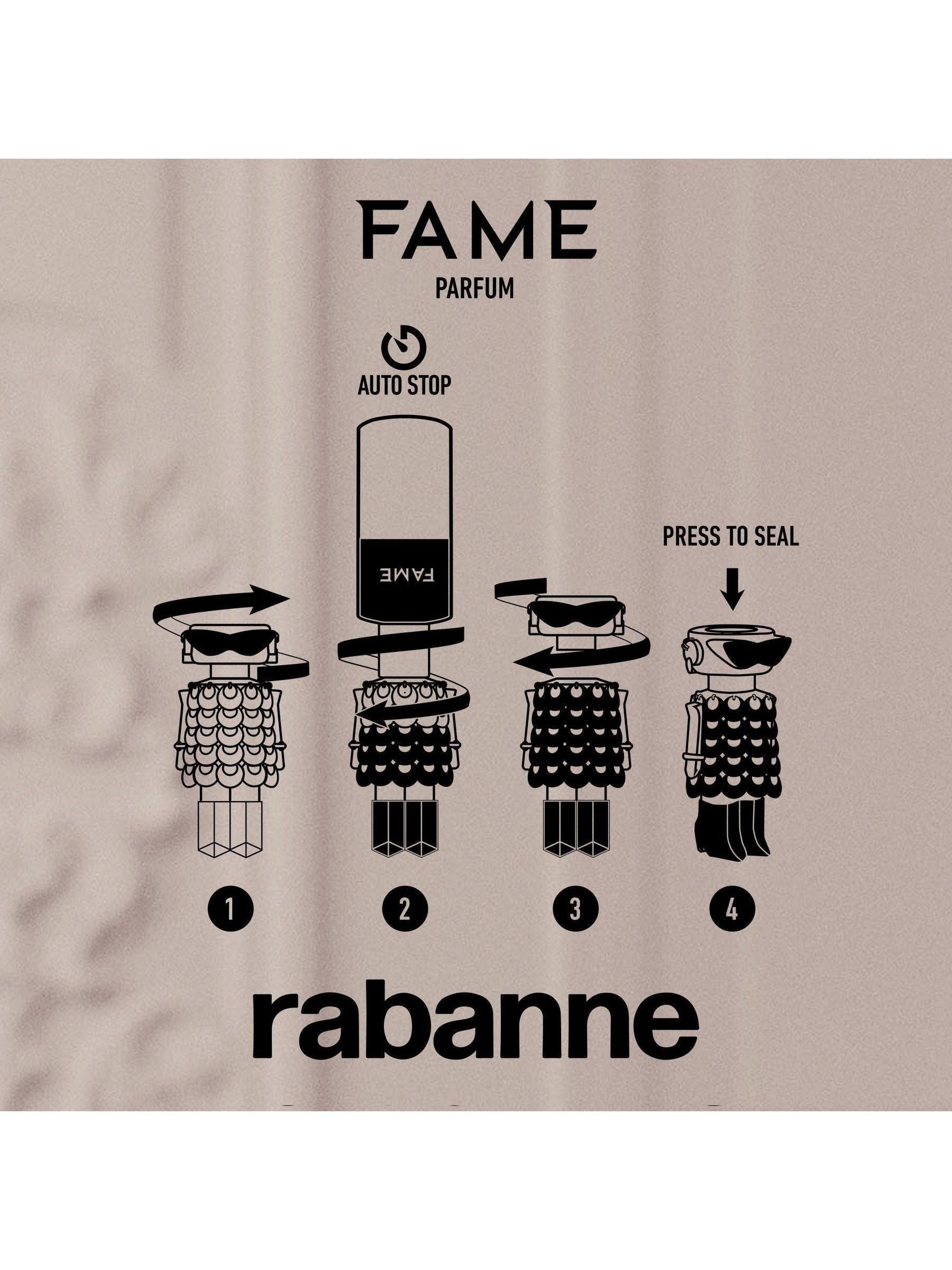Rabanne FAME parfum refill bottle 200ml, imported from the UK