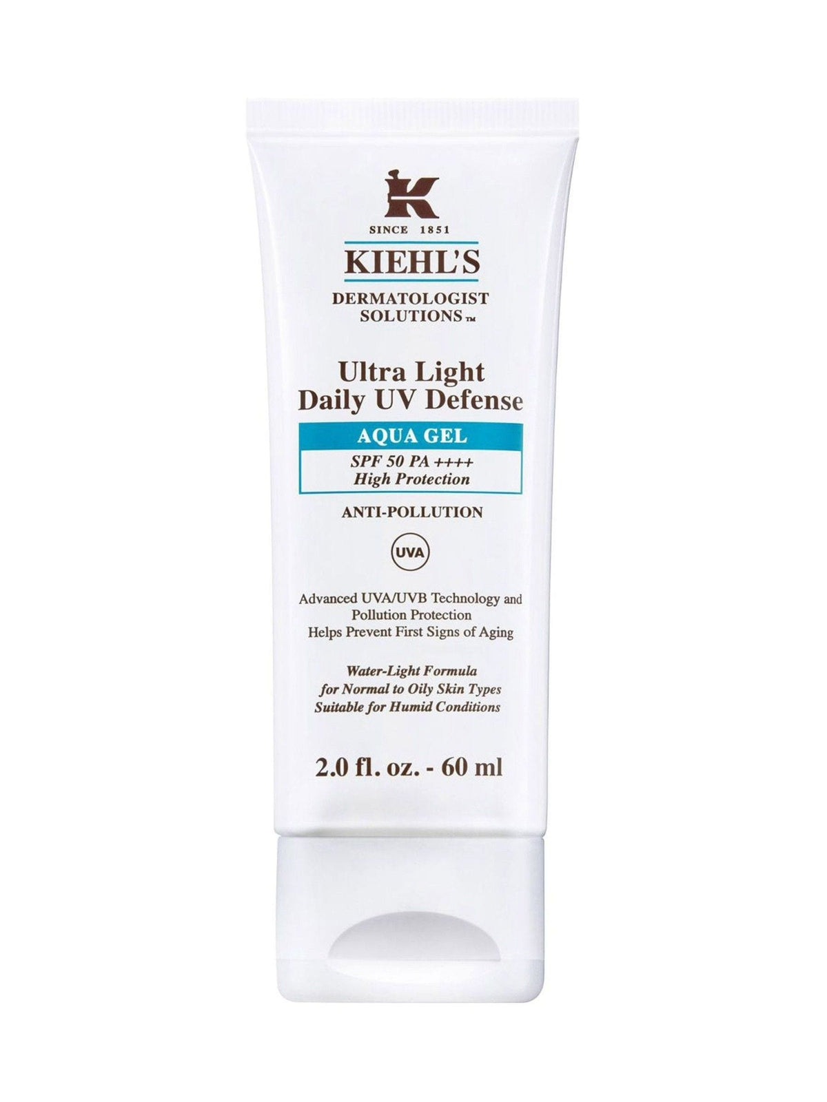 Kiehls SPF 50 Aqua Gel sunscreen 60ml, UK version