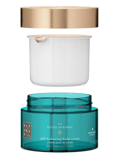 48-timers fuktighetsgivende kroppskrem med lotusblomst og hvit te-refill 220ml