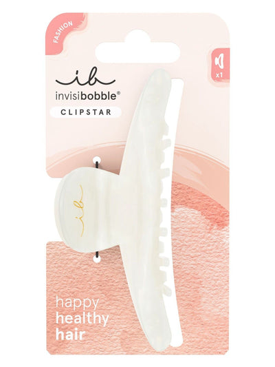 Next Invisibobble Clipstar Large Hair Clip - White Clawdia Tortoise- Buy online at McGrocer