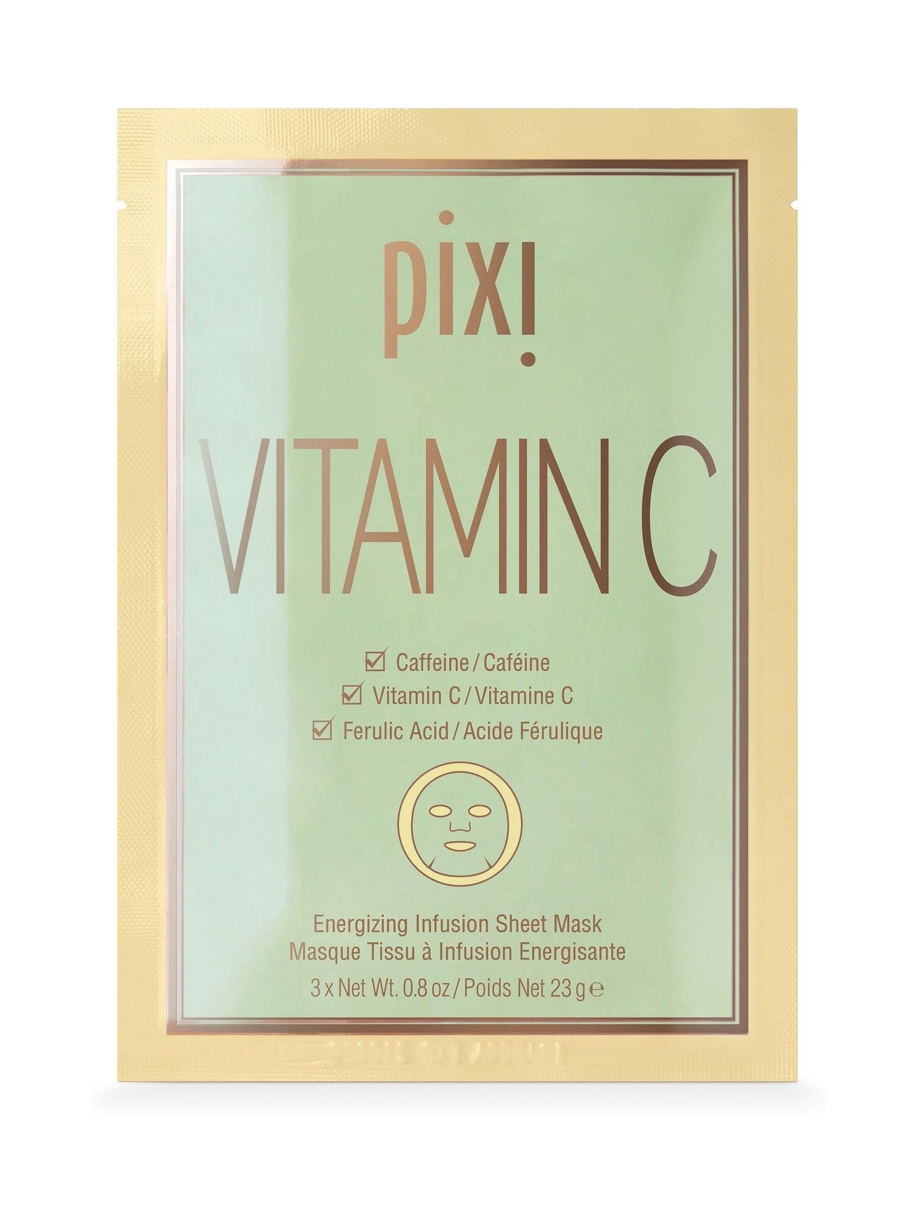 Pixi Vitamin-C sheet mask, imported from the UK