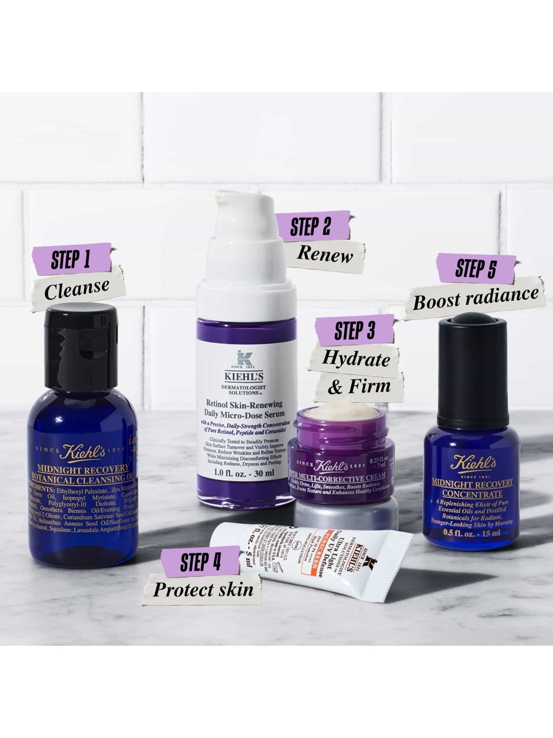 Kiehls Midnight Renewal Skincare Gift Set, UK version