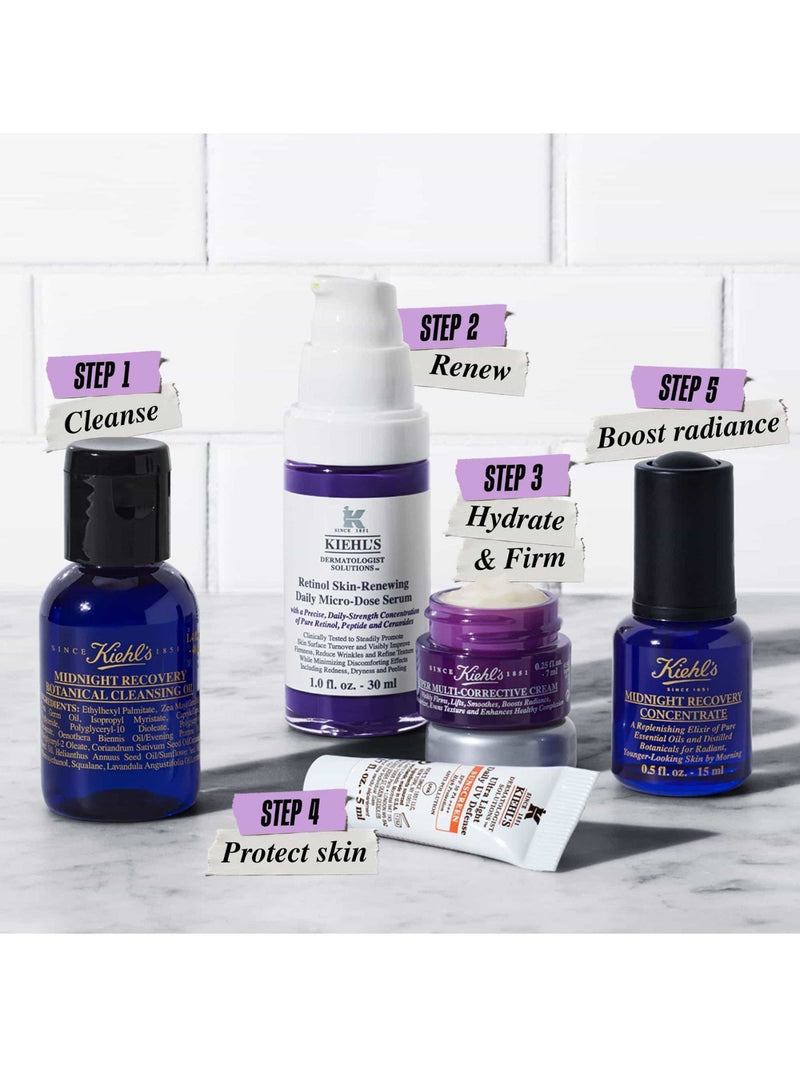 Kiehls Midnight Renewal Skincare Gift Set, UK version