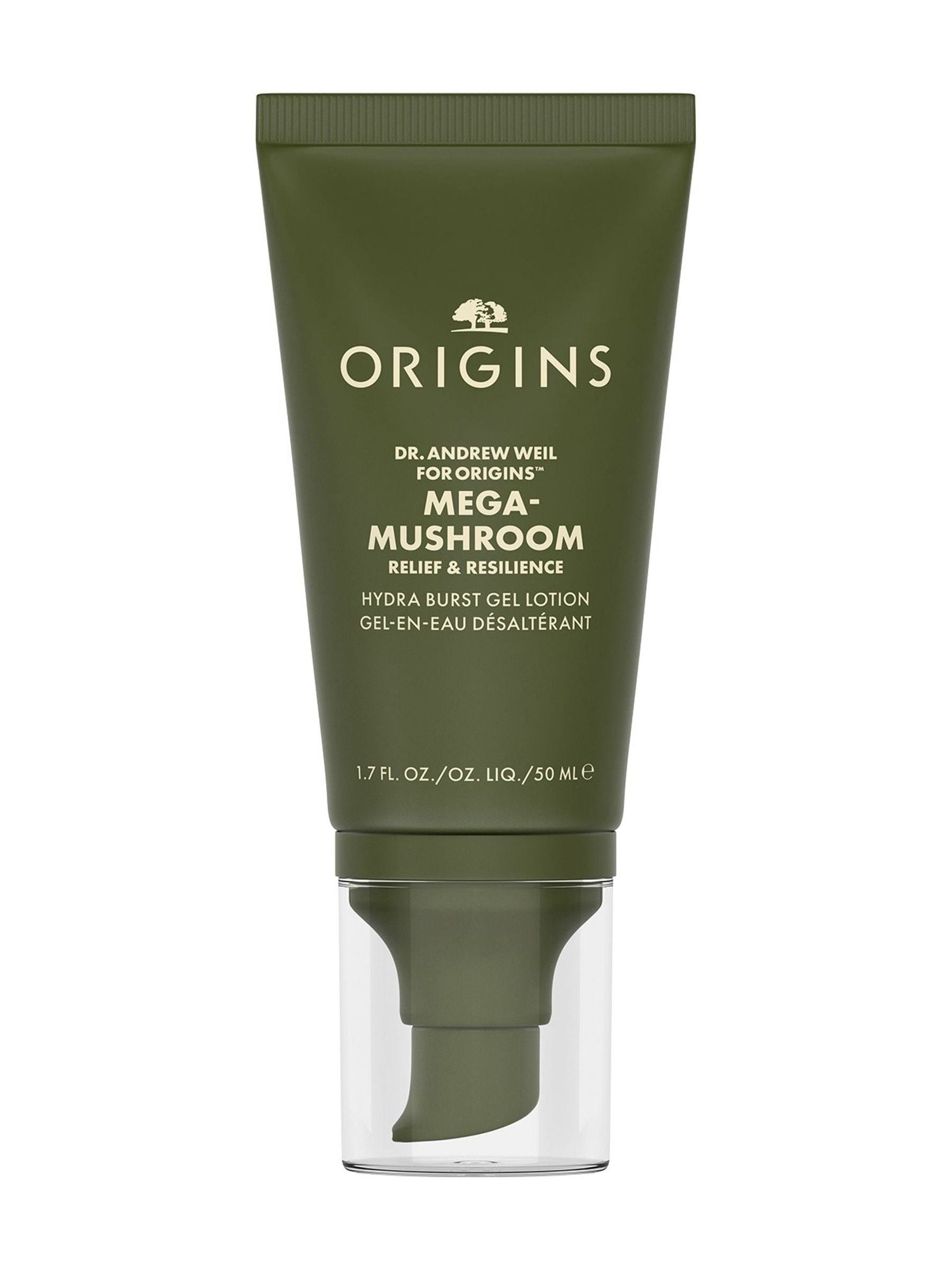Origins Dr Weil Mega-Mushroom Water Burst Lotion 50ml, imported from the UK