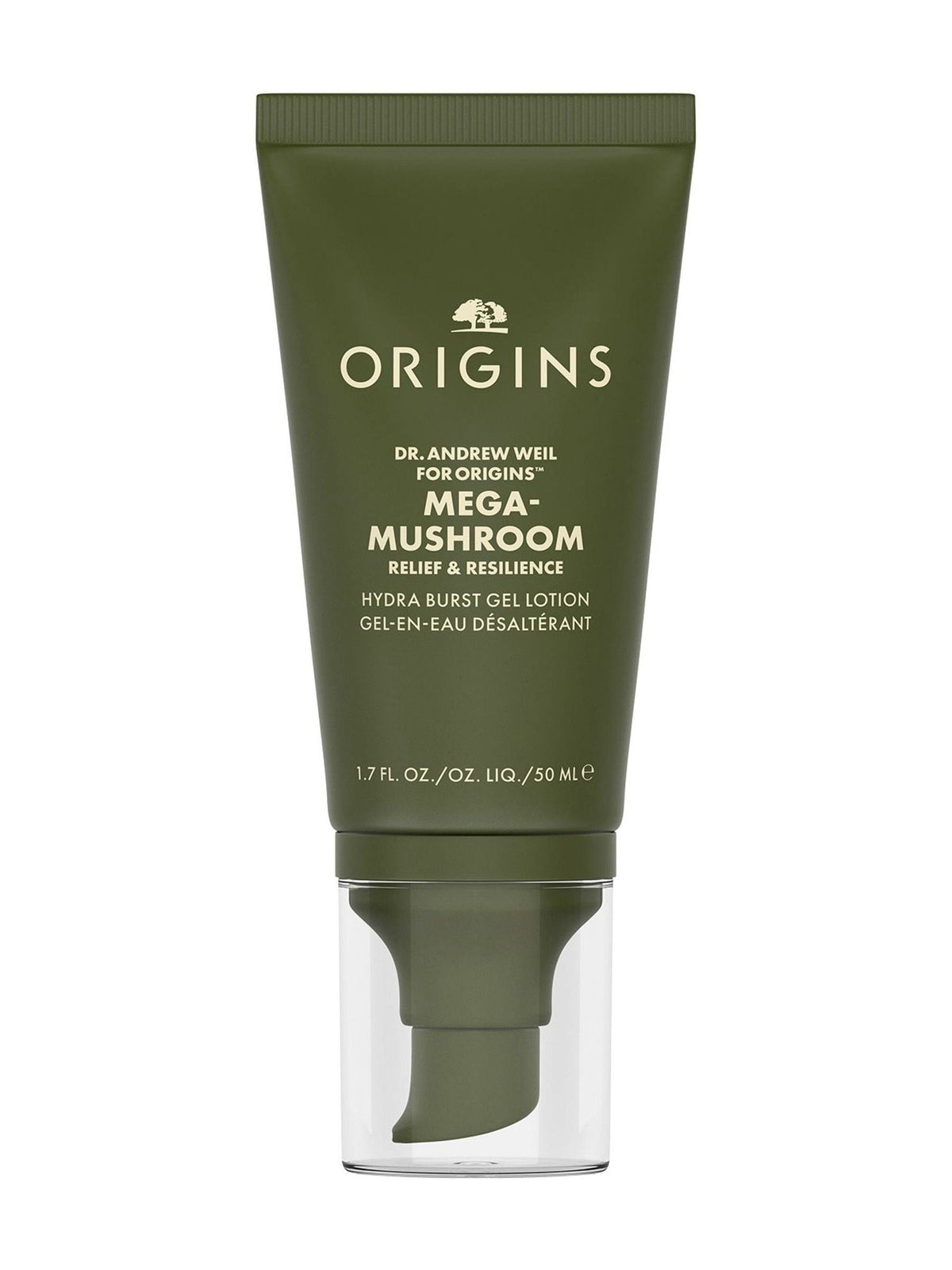 Origins Dr Weil Mega-Mushroom Water Burst Lotion 50ml, imported from the UK