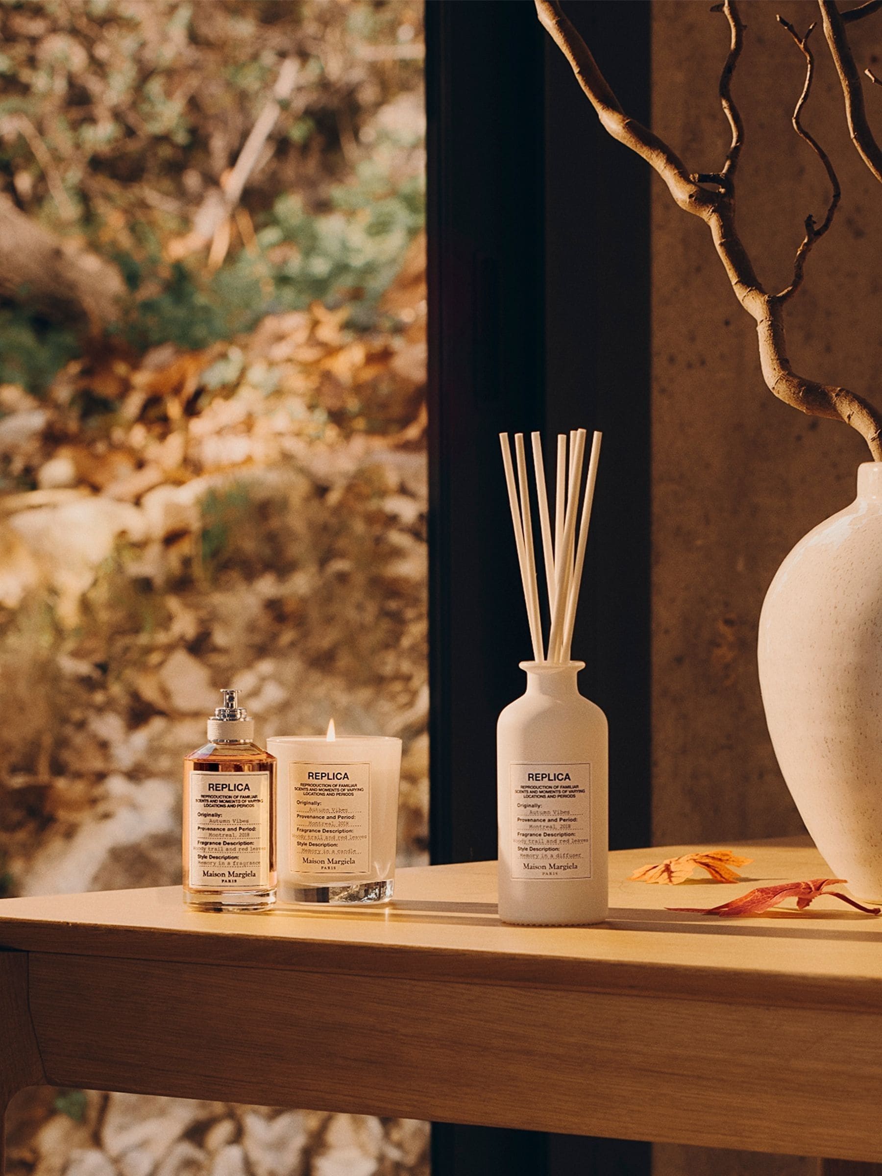 Autumn-Inspired Reed Diffuser with Cardamom and Cedarwood Scents