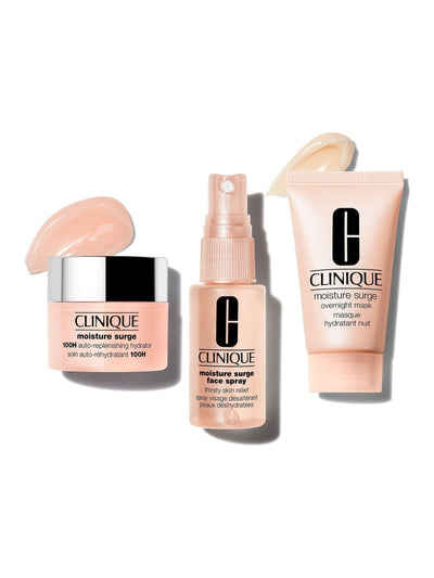 مجموعة هدايا Clinique Skin School Supplies للعناية بالبشرة المتوهجة ومجموعة الترطيب - اشترِ عبر الإنترنت من McGrocer