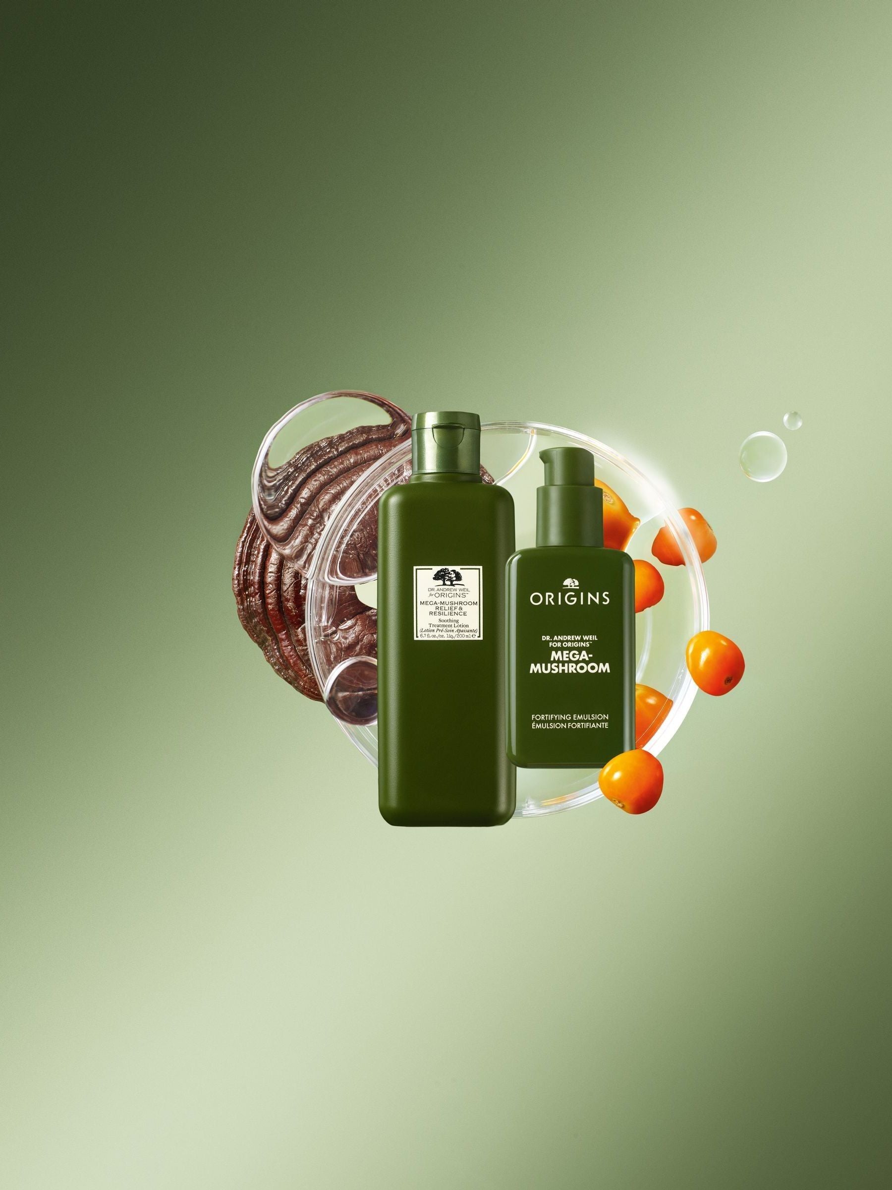 Origins Dr. Weil Mega-Mushroom Emulsion Moisturiser 100ml, imported from the UK