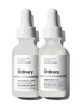 The Ordinary skincare gift set with hyaluronic acid and niacinamide serums (British brand)