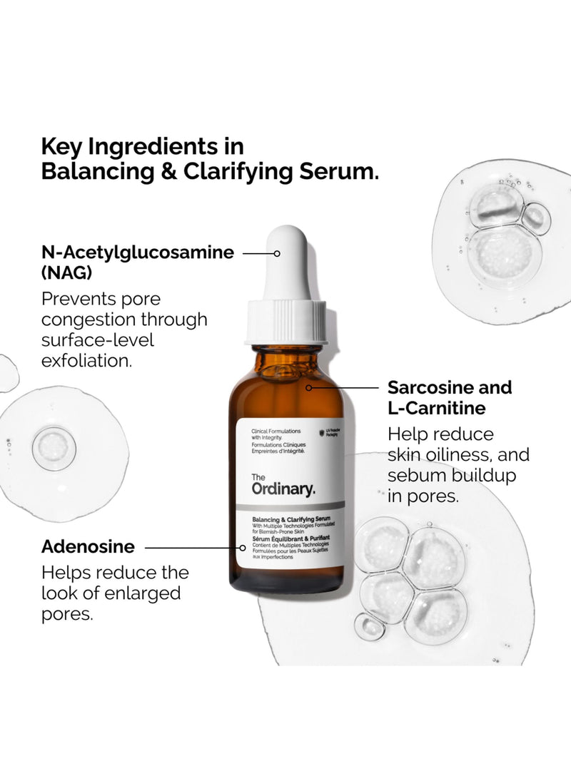 The Ordinary Balancing & Clarifying Serum for Oily Skin (British brand)