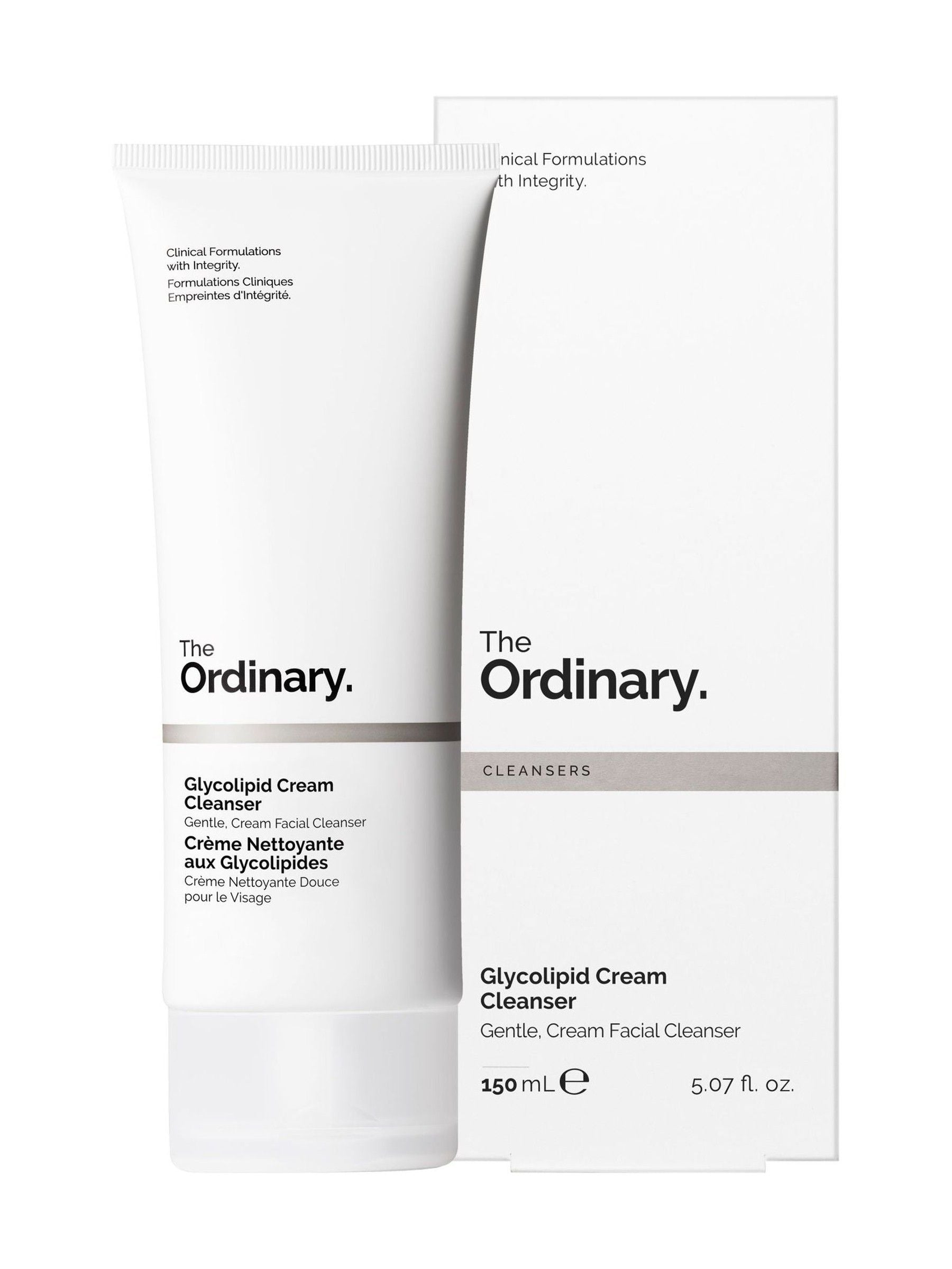 The Ordinary Glycolipid Cream Cleanser for dry skin and makeup removal (British brand)