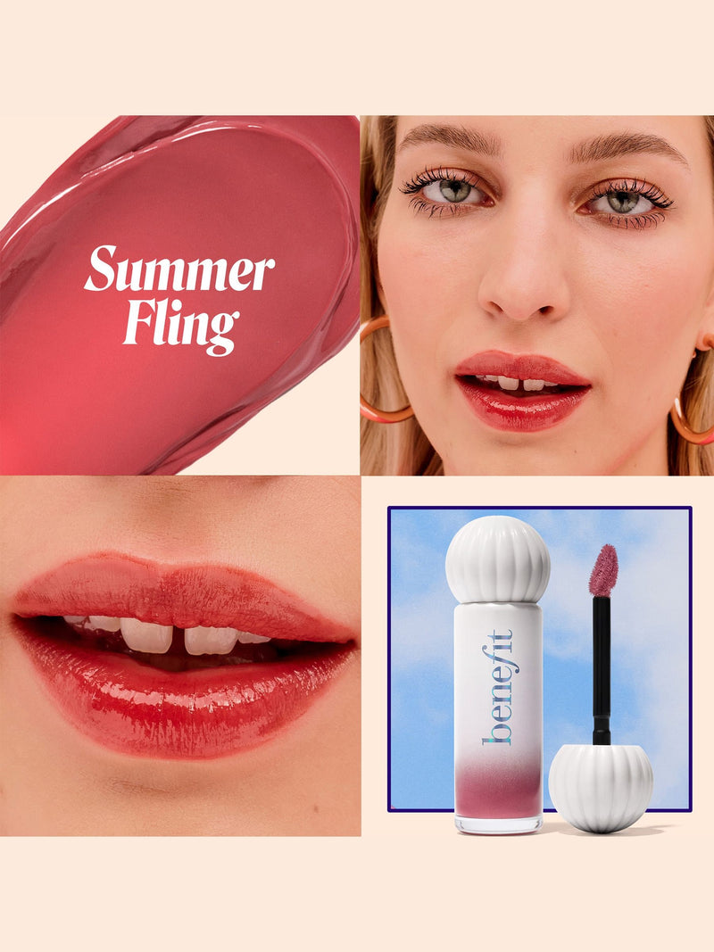 Benefit Splashtint Moisturising Dewy Lip Tint 01 Skinny Dip - British product