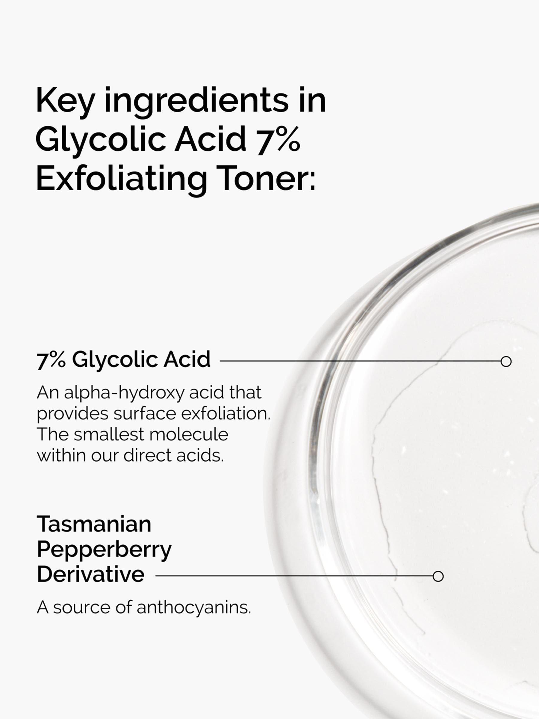 The Ordinary Glycolic Acid Exfoliating Toner 240ml (British brand)