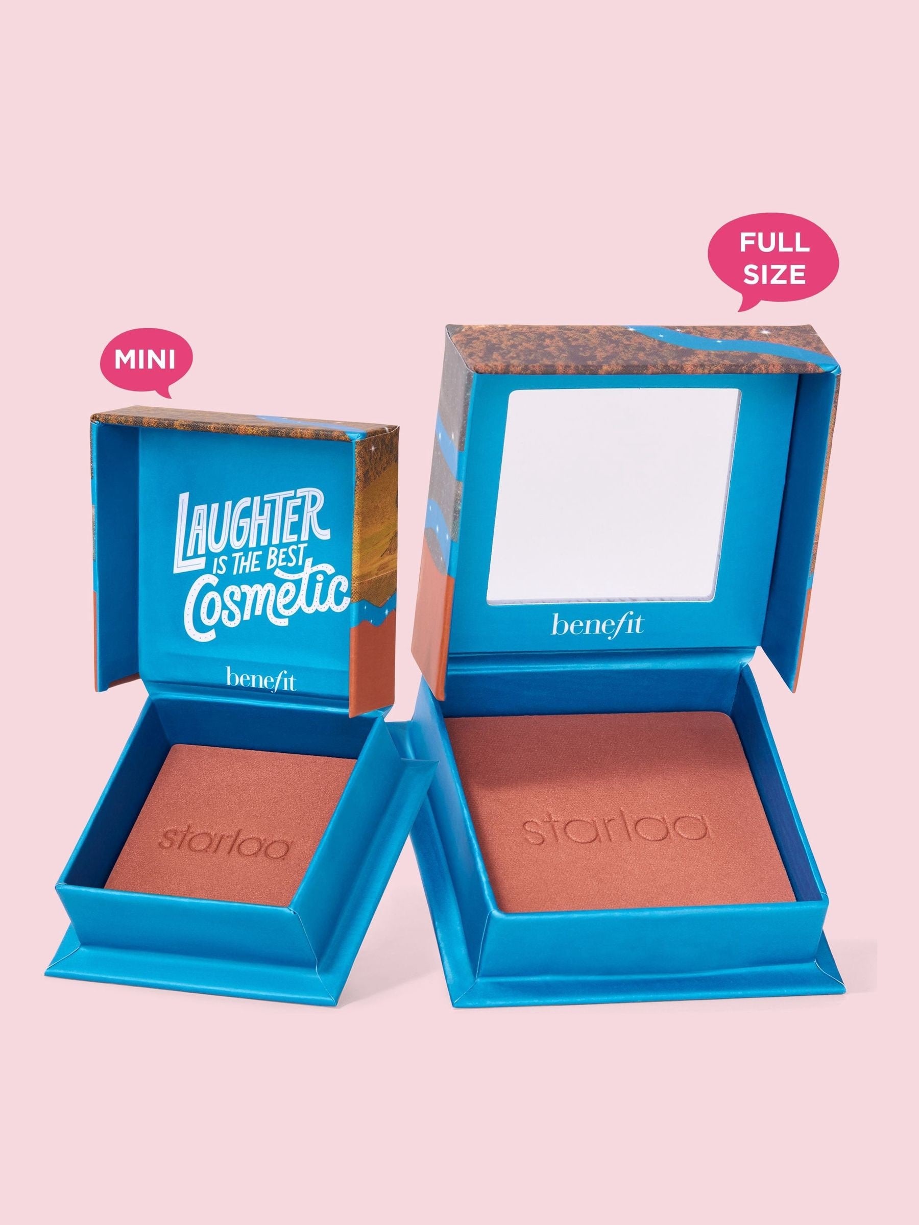 Benefit Shellie Warm Seashell blusher rosy bronze powder blush, UK version
