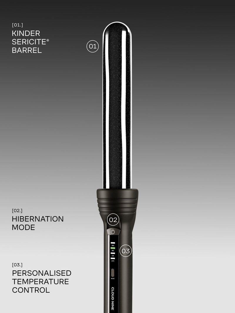 Cloud Nine curling wand 25mm barrel (British brand)