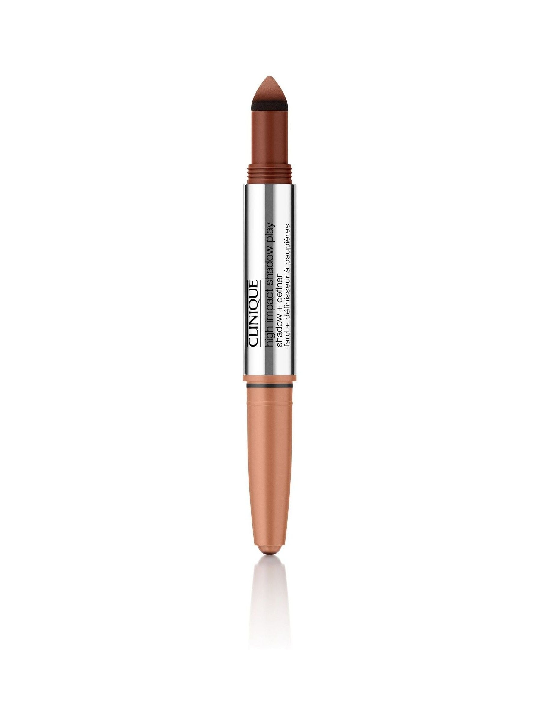 Clinique High Impact Shadow Play Eyeshadow Cafe Au Lait Dual-Ended Eyeshadow Stick