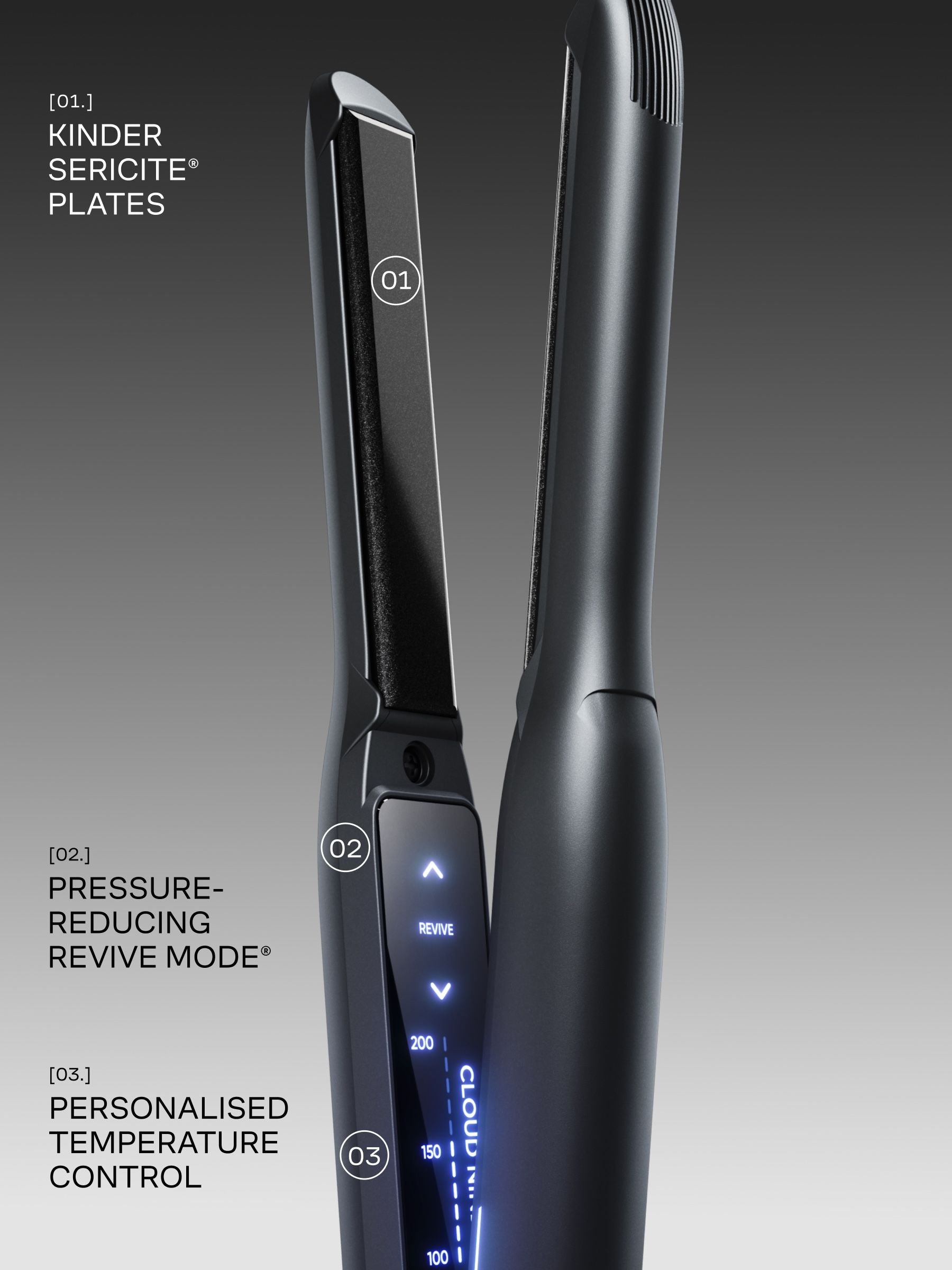 Cloud Nine Slim Iron hair straightener with Sericite plates (British brand)