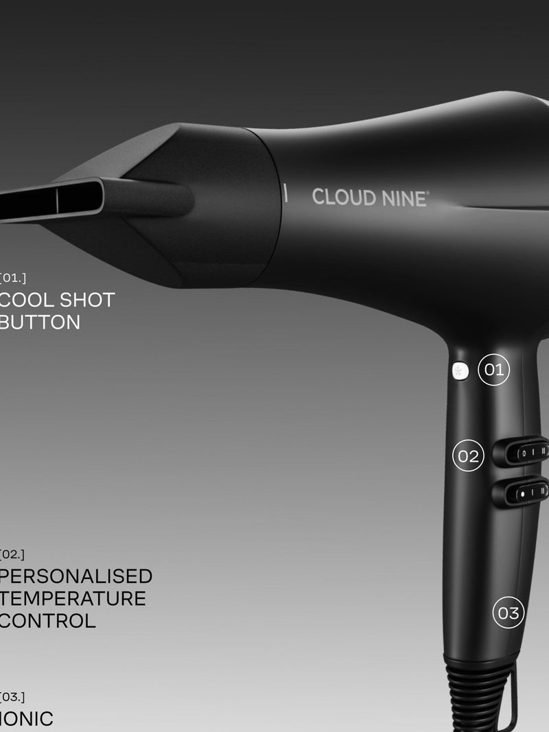 Cloud Nine The Airshot ionic hair dryer - British product