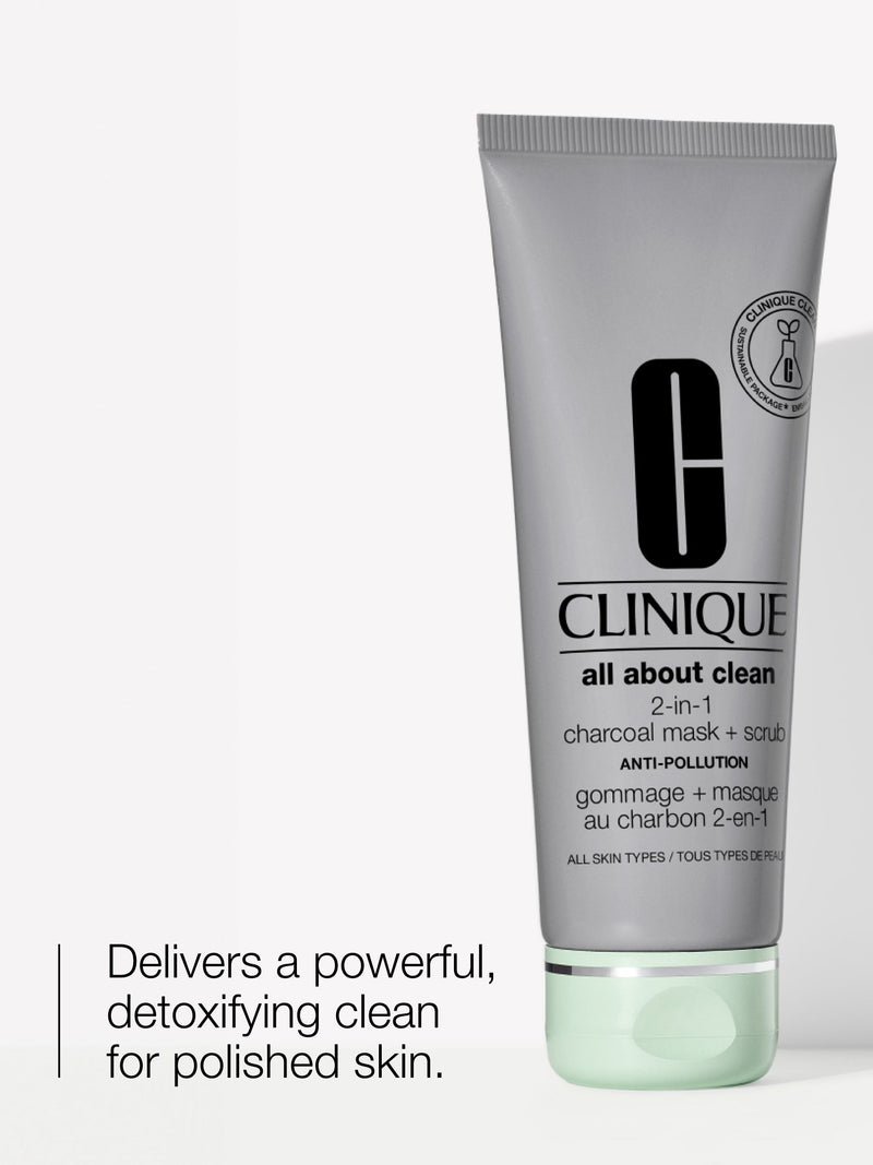 Clinique All About Clean 2-in-1 Charcoal Mask + Scrub 100ml
