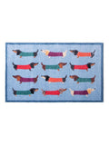 Artsy Mats blue dachshund doormat 80x50 cm - British product