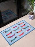 Artsy Mats blue dachshund doormat 80x50 cm - British product