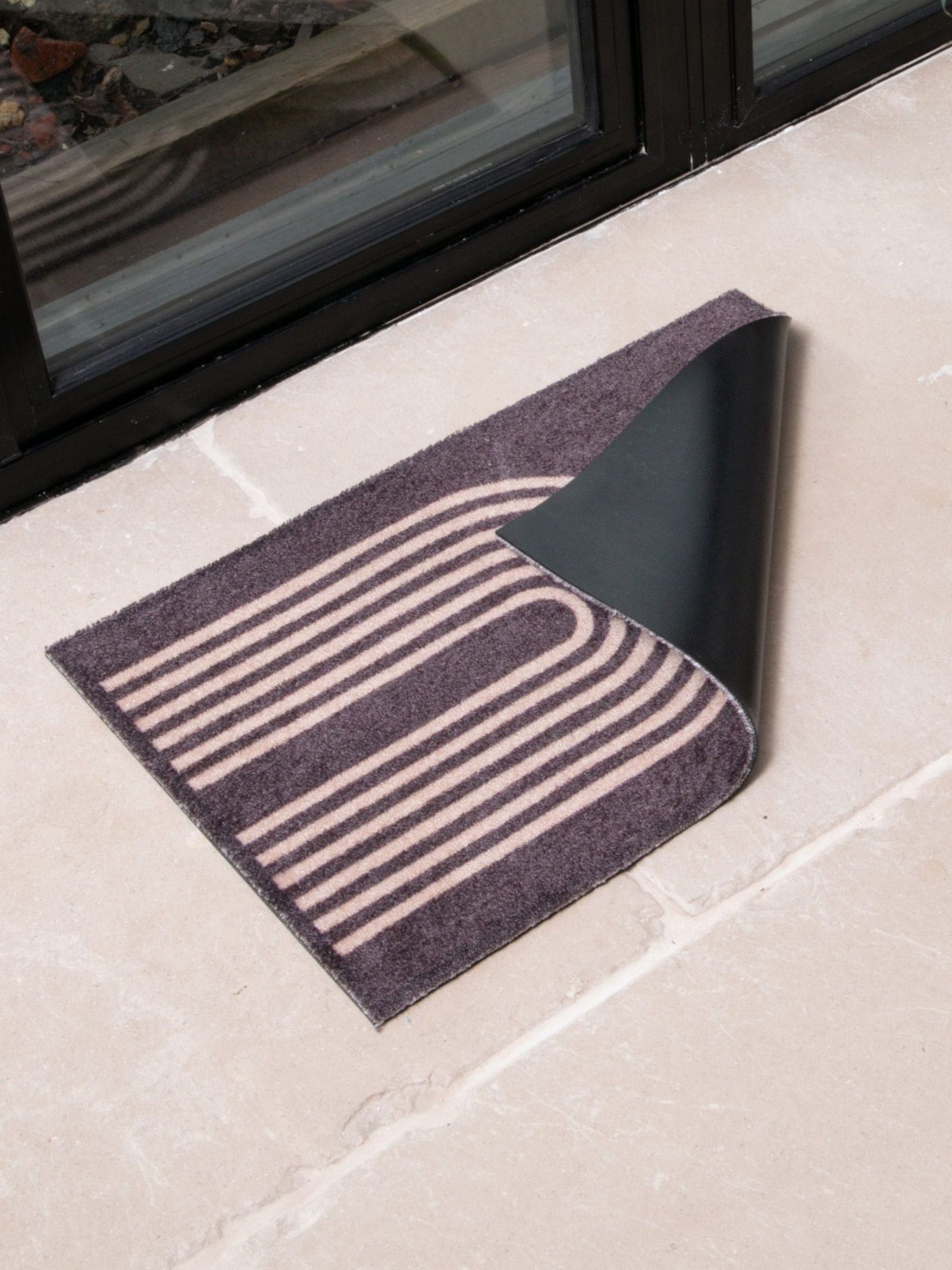 Artsy Mats brown abstract doormat 60x40 cm, imported from the UK