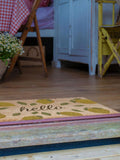 Artsy Mats coir doormat yellow Hello Lemons 60x40cm - British product