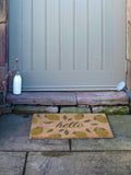 Artsy Mats coir doormat yellow Hello Lemons 60x40cm - British product