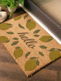 Artsy Mats coir doormat yellow Hello Lemons 60x40cm - British product