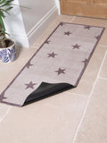 Artsy Mats brown stair pattern indoor washable runner 60x150cm, UK version
