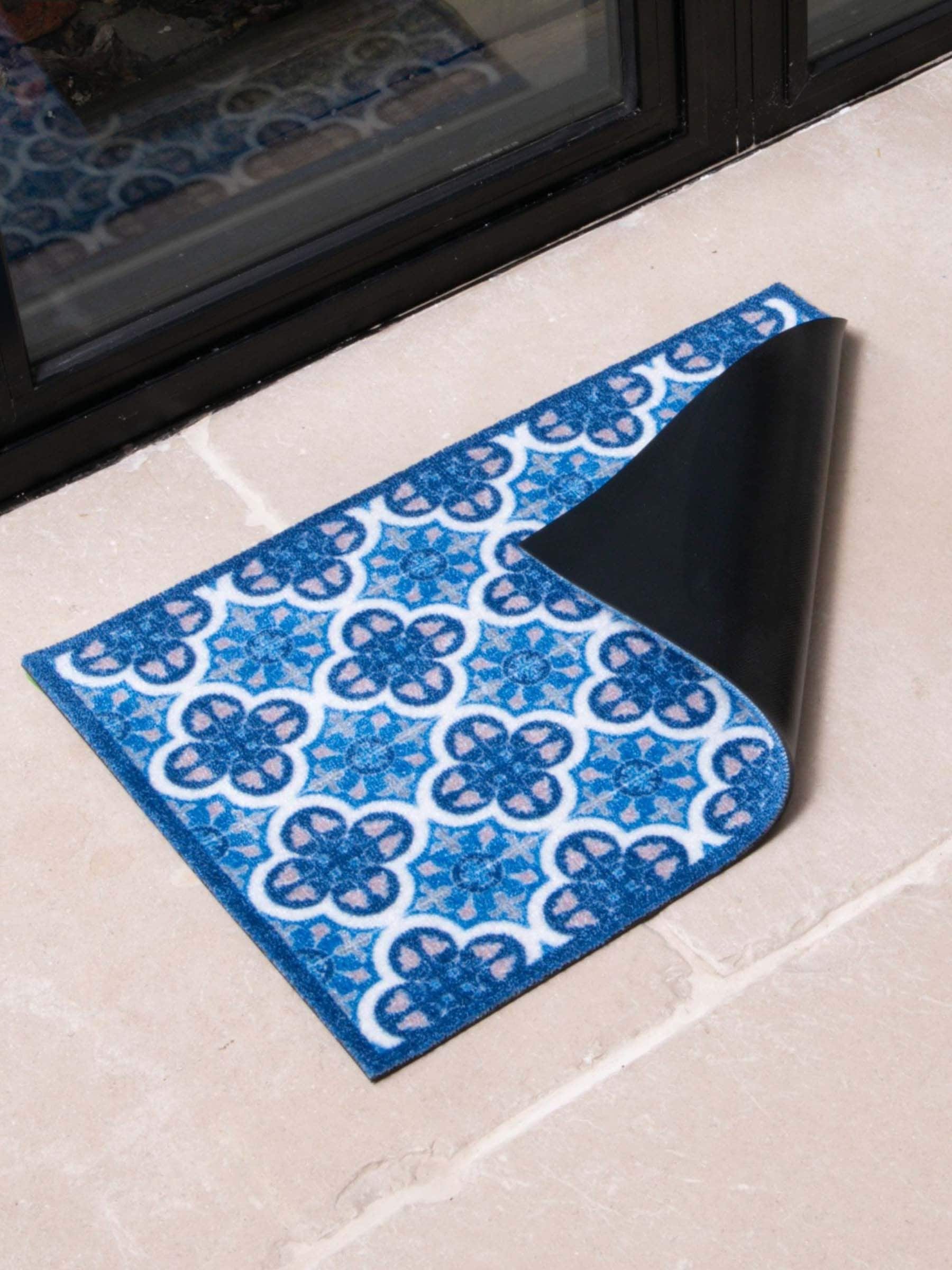 Artsy Mats blue mosaic tile doormat 60x40 cm, UK version
