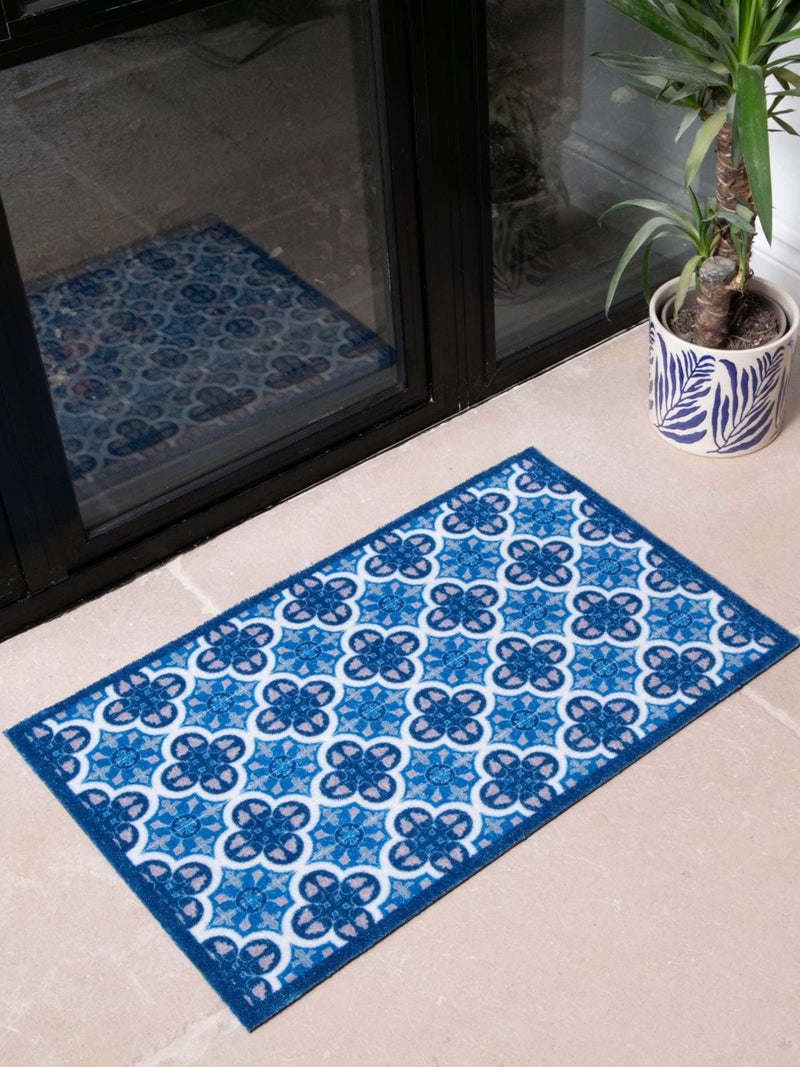 Artsy Mats Blue Mosaic Tile doormat 80x50 cm, UK version