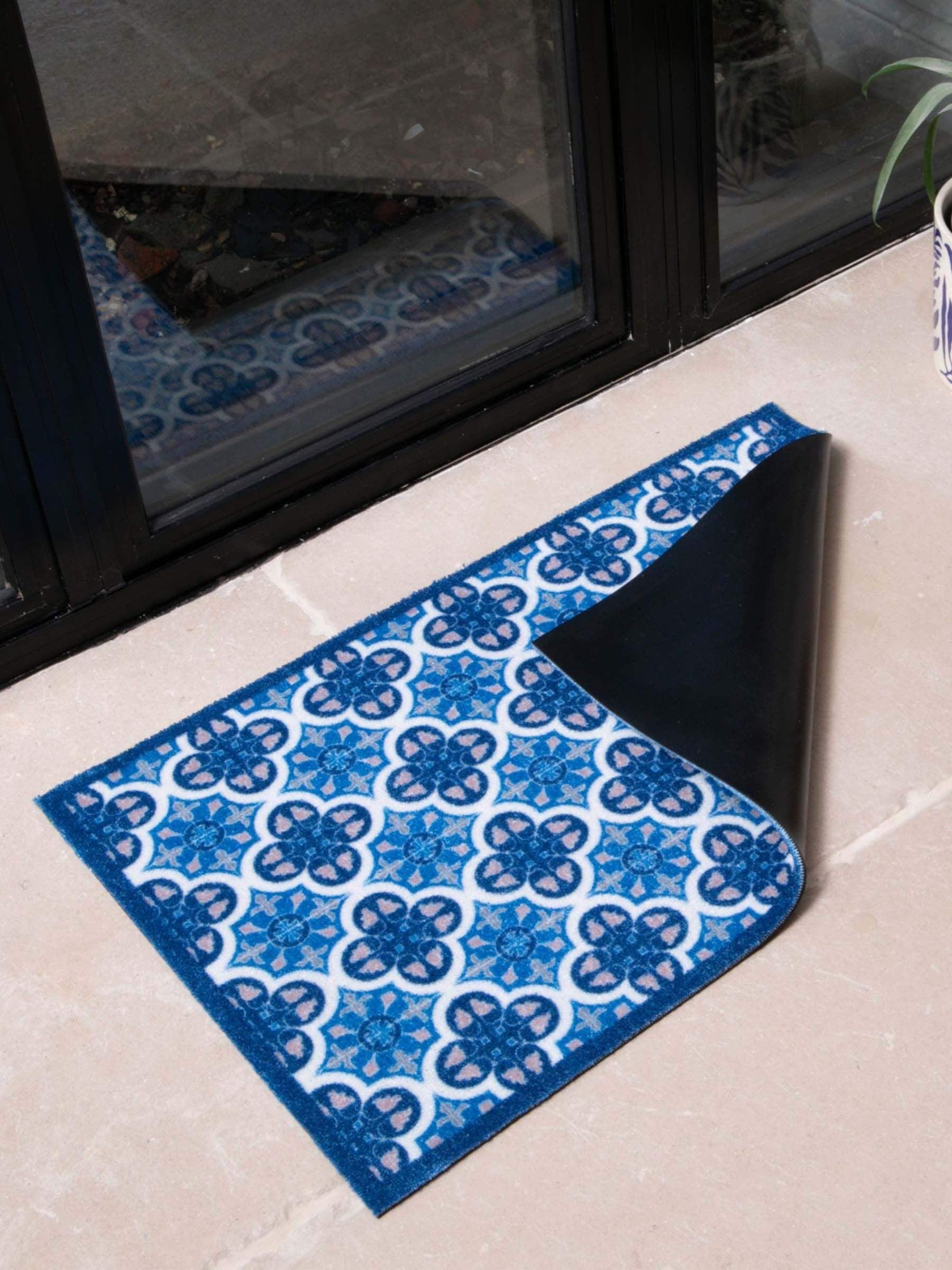 Artsy Mats Blue Mosaic Tile doormat 80x50 cm, UK version