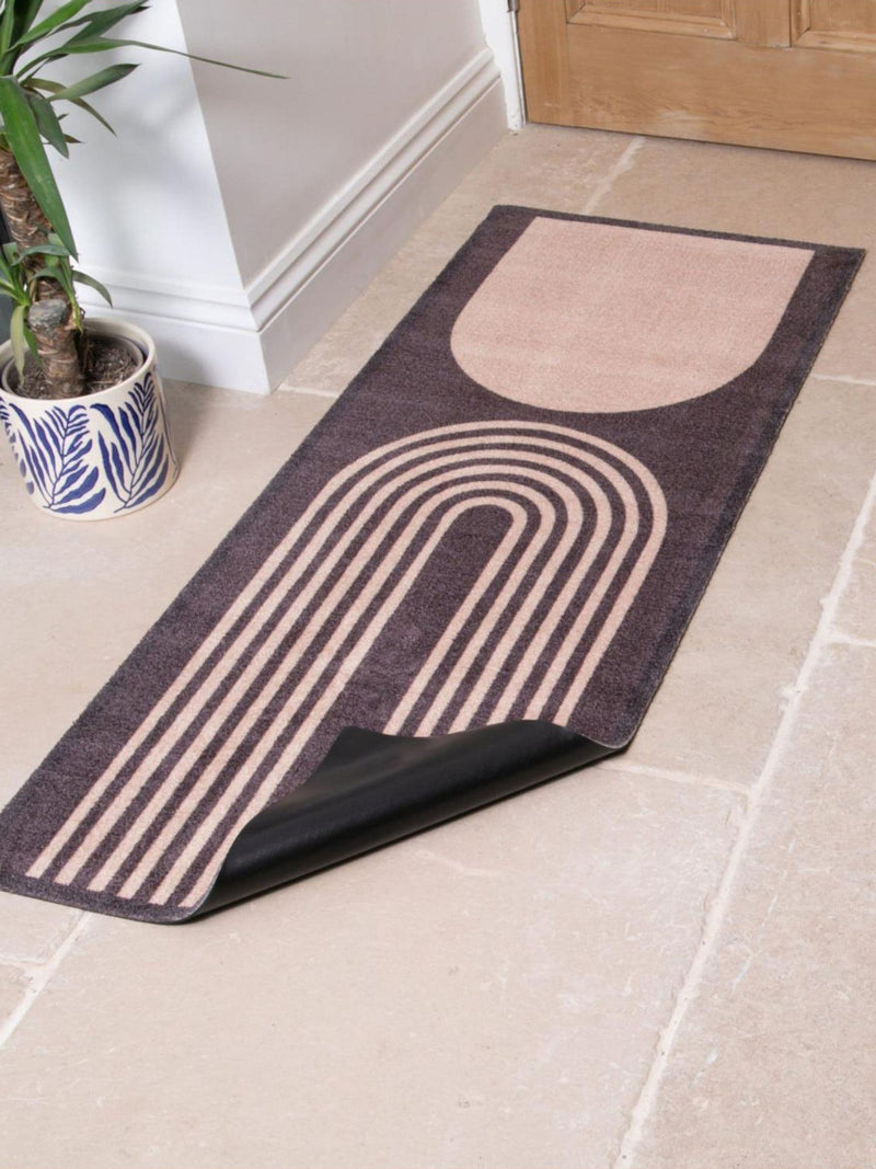 Artsy Mats brown abstract runner 60x150 cm, UK version