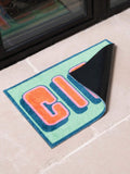 Artsy Mats Green Ciao doormat 60x40cm UK version