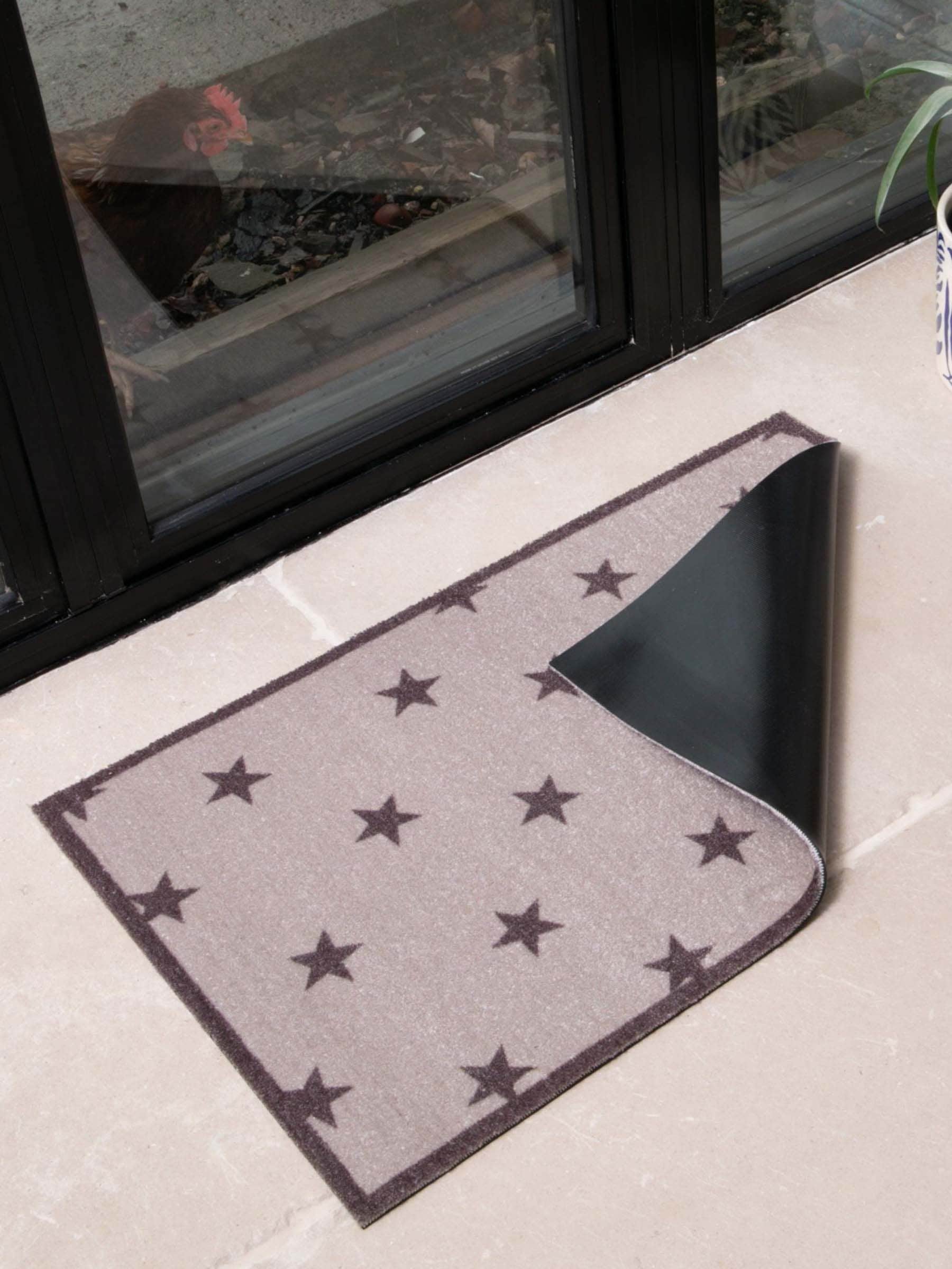 Artsy Mats indoor doormat Brown Stars 80x50cm, UK version