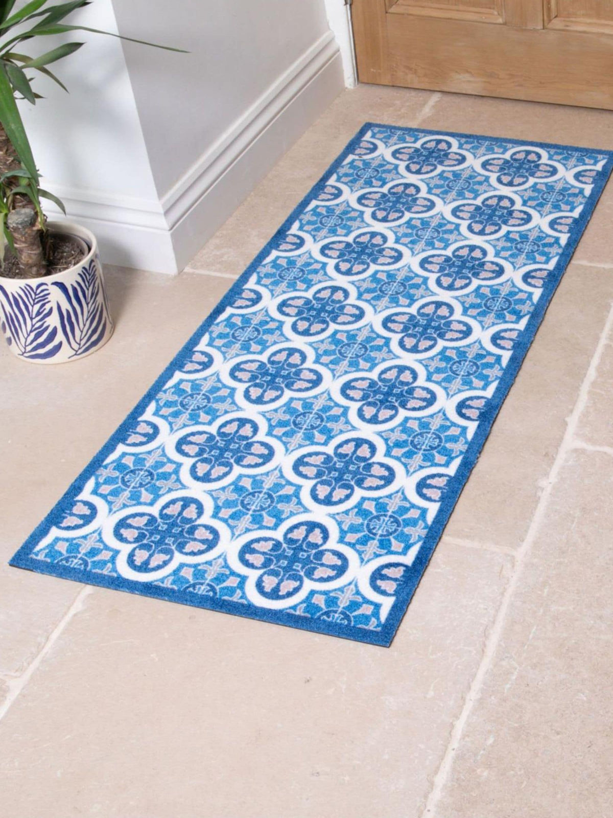 Artsy Mats Blue Mosaic Tile runner 60x150 cm, UK version