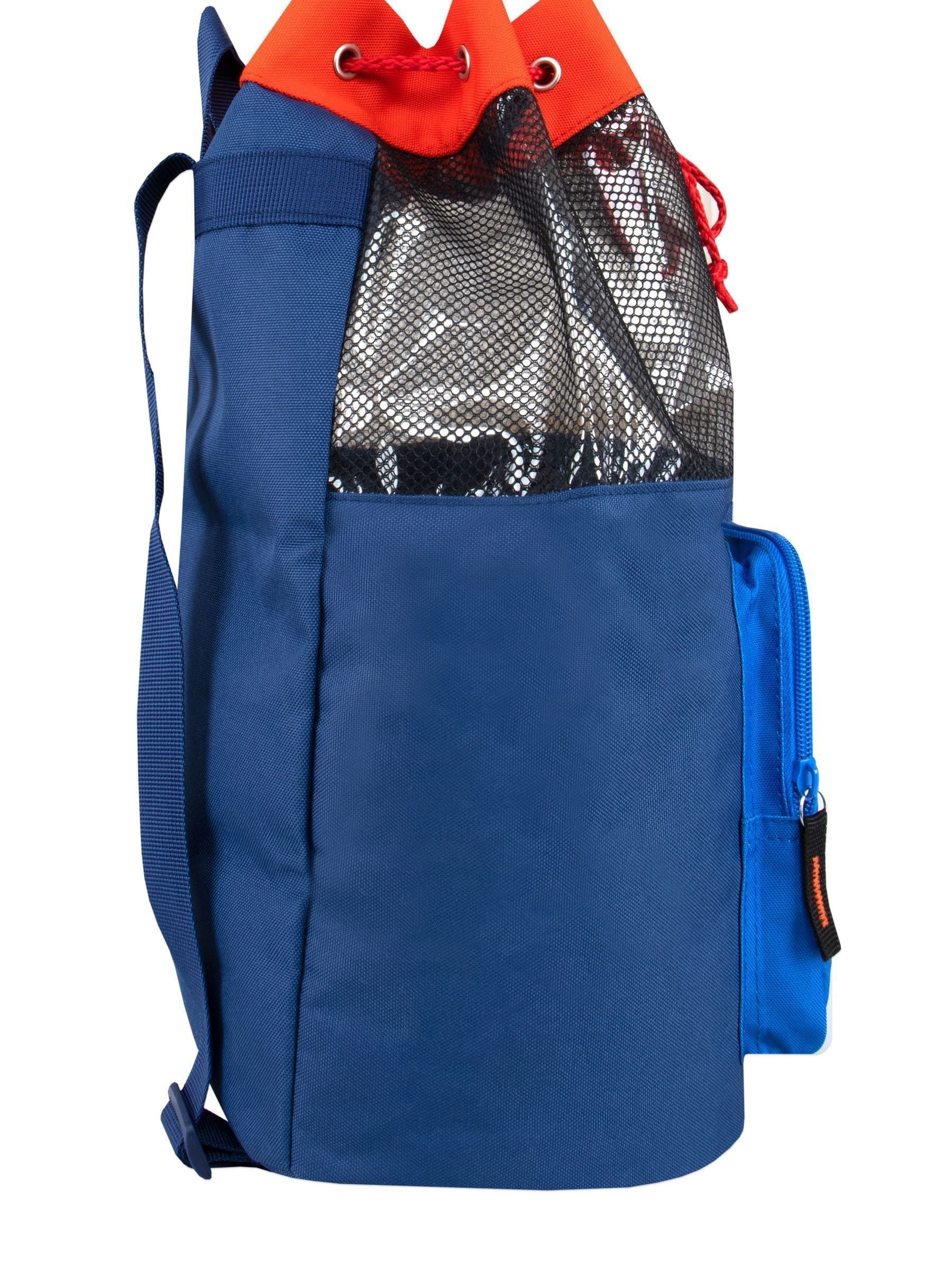 Super Mario blue swim bag with Luigi and Mario faces, imported from the UK