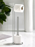 Light Grey Wire Toilet Roll Holder