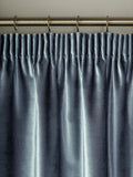 Laura Ashley Blue Dark Seaspray Loretta Pencil Pleat Curtains