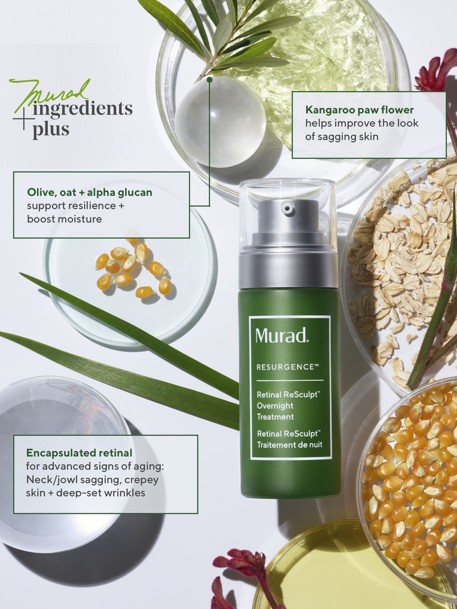 Murad Retinal Re-Sculpt Overnight Treatment serum, imported from the UK