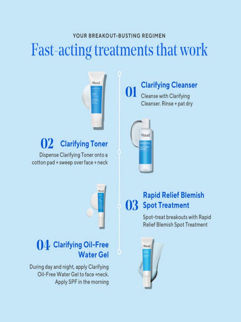 Murad Clarifying Oil-Free Water Gel 60ml, imported from the UK
