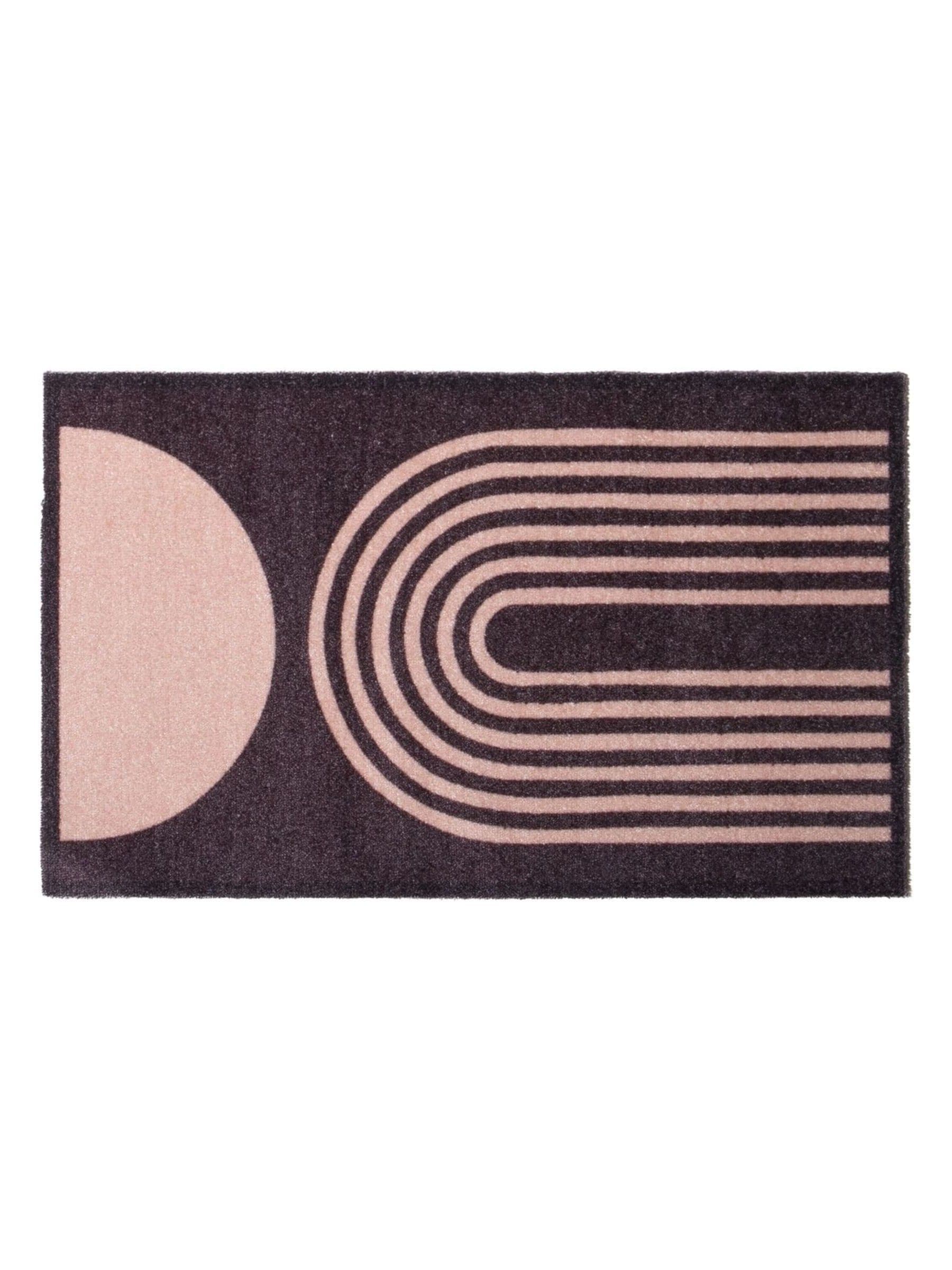 Artsy Mats brown abstract washable doormat 80x50 cm, imported from the UK
